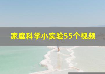 家庭科学小实验55个视频