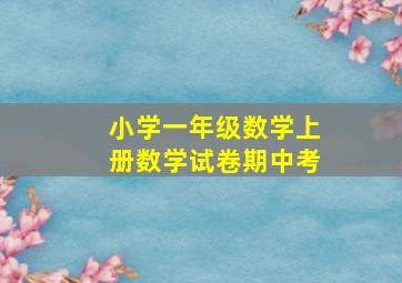 小学一年级数学上册数学试卷期中考