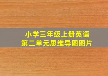 小学三年级上册英语第二单元思维导图图片