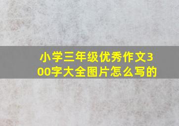 小学三年级优秀作文300字大全图片怎么写的