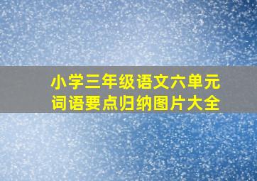 小学三年级语文六单元词语要点归纳图片大全