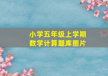 小学五年级上学期数学计算题库图片