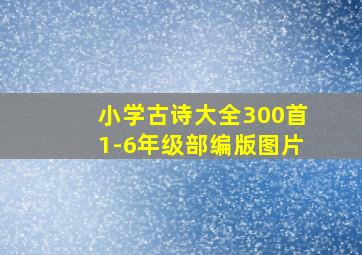 小学古诗大全300首1-6年级部编版图片