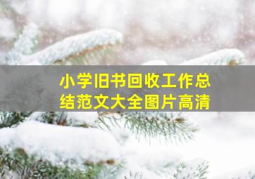 小学旧书回收工作总结范文大全图片高清