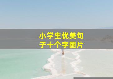 小学生优美句子十个字图片