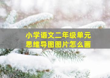 小学语文二年级单元思维导图图片怎么画