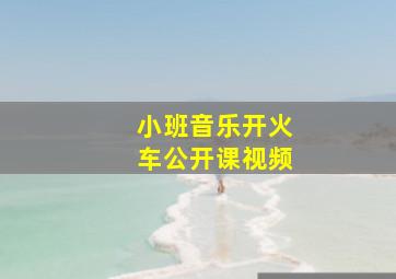 小班音乐开火车公开课视频