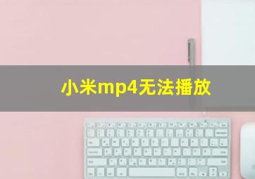 小米mp4无法播放