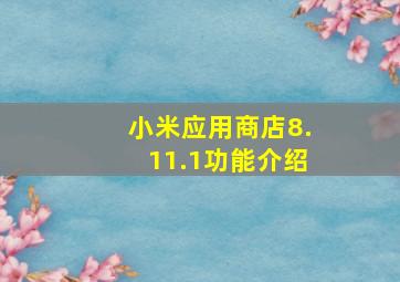 小米应用商店8.11.1功能介绍