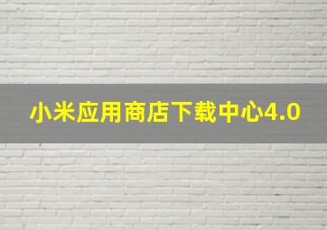 小米应用商店下载中心4.0