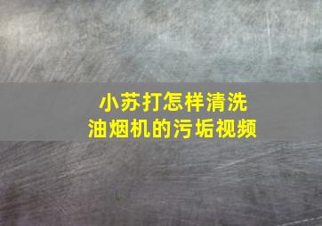 小苏打怎样清洗油烟机的污垢视频