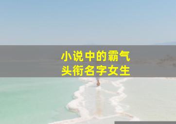 小说中的霸气头衔名字女生