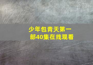 少年包青天第一部40集在线观看