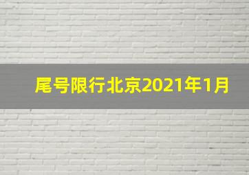 尾号限行北京2021年1月