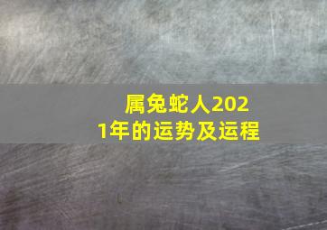 属兔蛇人2021年的运势及运程