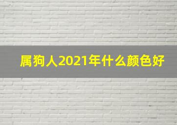 属狗人2021年什么颜色好