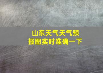 山东天气天气预报图实时准确一下