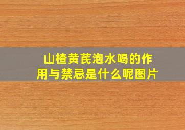 山楂黄芪泡水喝的作用与禁忌是什么呢图片