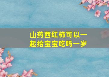 山药西红柿可以一起给宝宝吃吗一岁