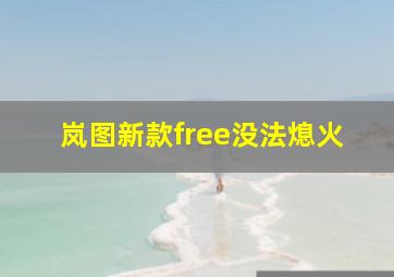 岚图新款free没法熄火