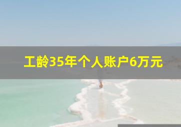 工龄35年个人账户6万元