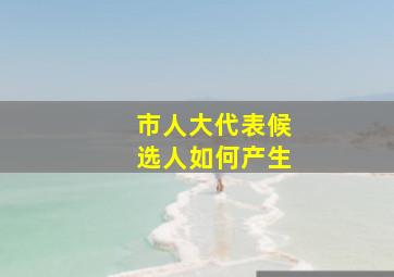 市人大代表候选人如何产生