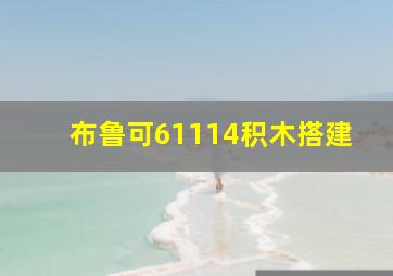 布鲁可61114积木搭建