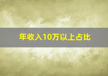 年收入10万以上占比