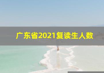 广东省2021复读生人数