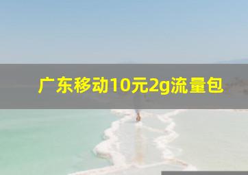 广东移动10元2g流量包