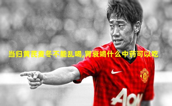 当归黄芪麦冬不能乱喝,肾衰竭什么中药可以吃