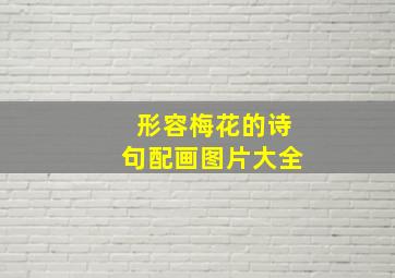 形容梅花的诗句配画图片大全