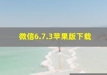 微信6.7.3苹果版下载