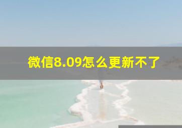 微信8.09怎么更新不了