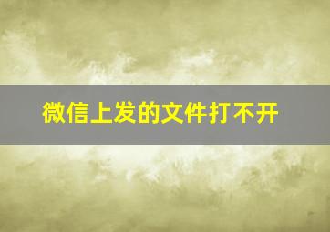 微信上发的文件打不开