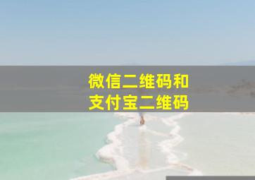 微信二维码和支付宝二维码