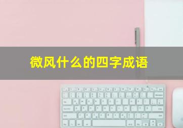 微风什么的四字成语