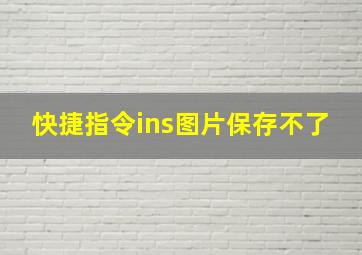 快捷指令ins图片保存不了