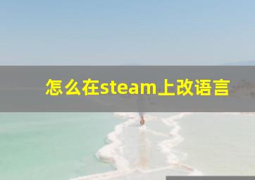 怎么在steam上改语言