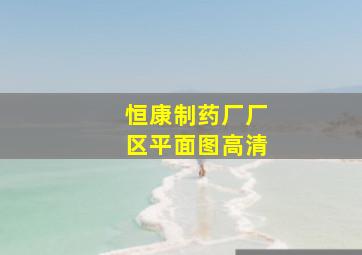 恒康制药厂厂区平面图高清