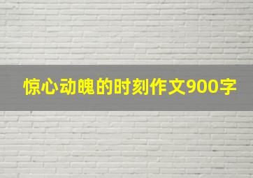 惊心动魄的时刻作文900字