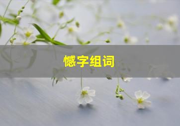 憾字组词