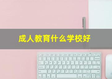 成人教育什么学校好