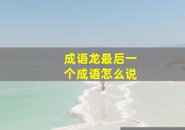 成语龙最后一个成语怎么说