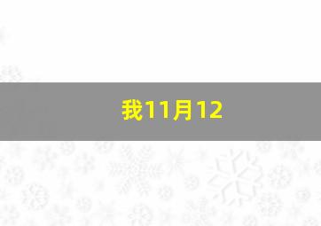 我11月12