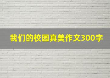 我们的校园真美作文300字