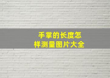 手掌的长度怎样测量图片大全