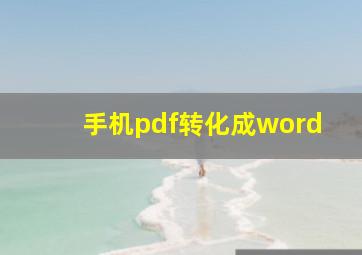 手机pdf转化成word