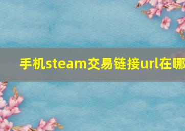 手机steam交易链接url在哪