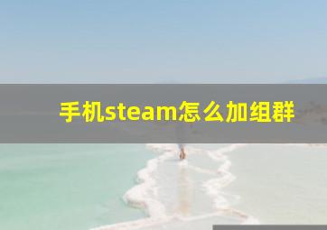 手机steam怎么加组群